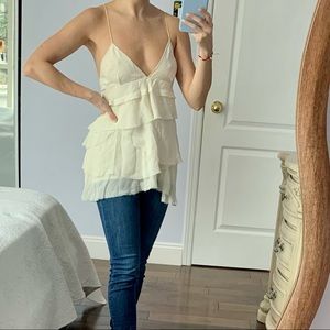 Aritzia Wilfred Pure Silk Strappy Top